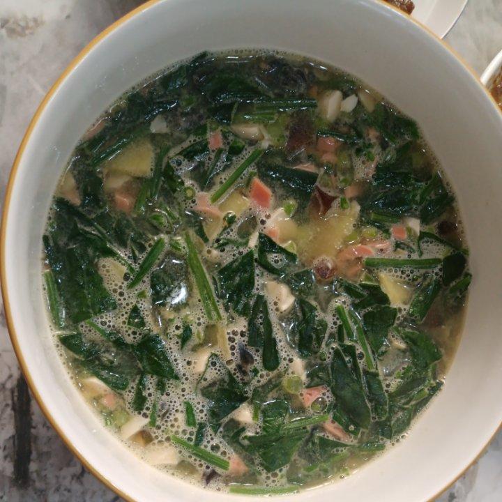 鲜掉眉毛的上汤菠菜汤【简单低脂营养】