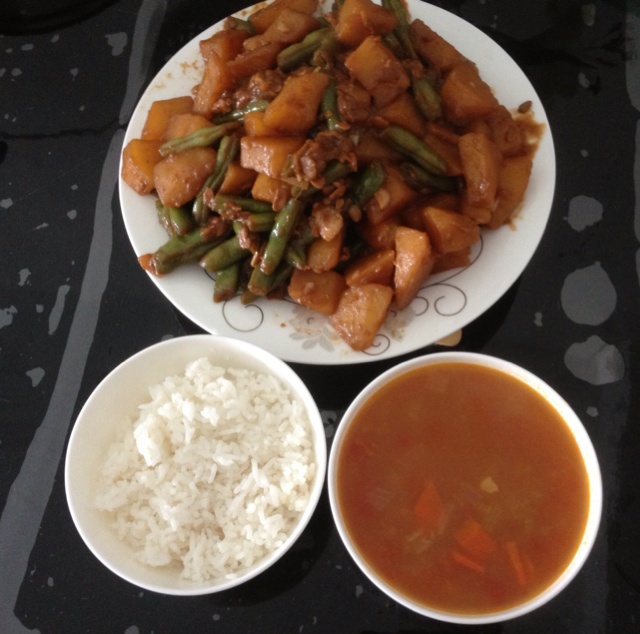 土豆焖芸豆