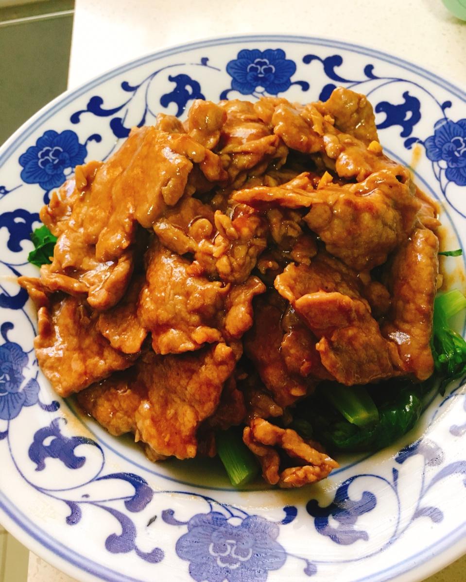 蚝油芥兰牛肉