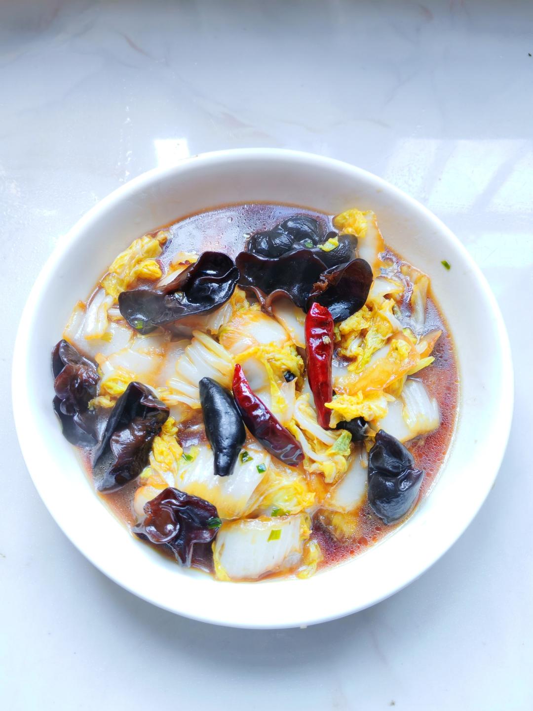 开胃下饭菜！醋溜白菜木耳