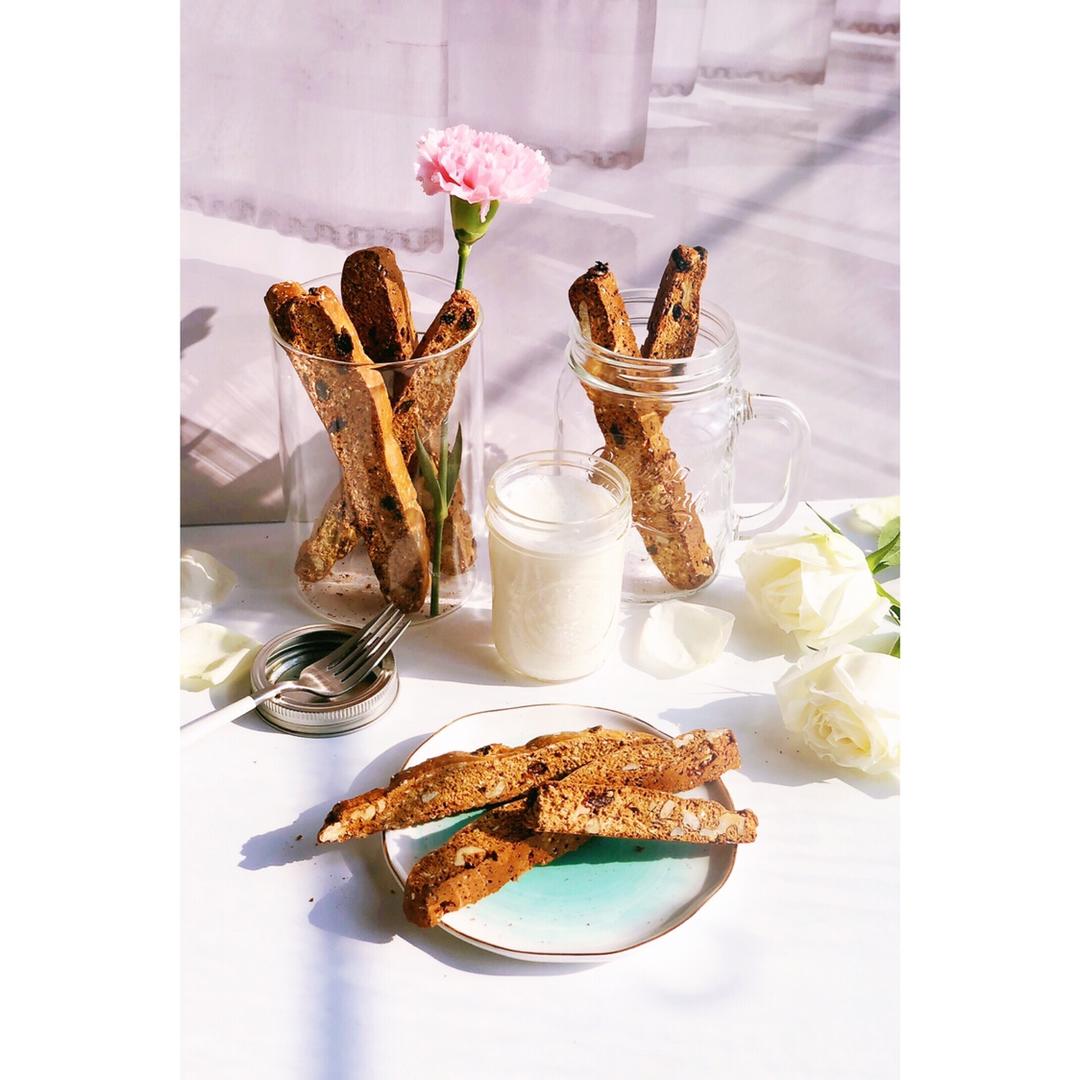 【健康零食】燕麦坚果意式脆饼