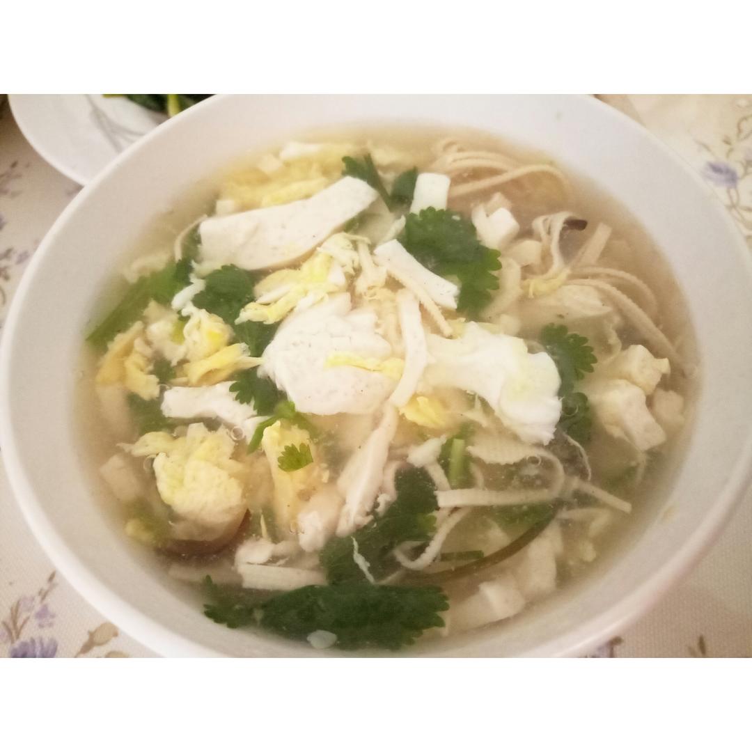 香菜豆腐羹