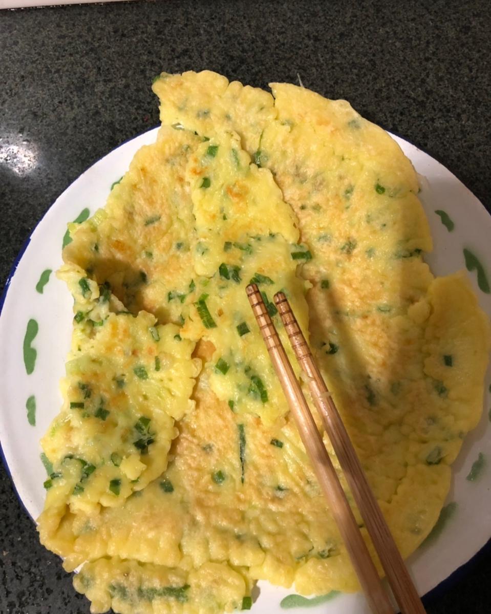 简单快手蔬菜鸡蛋煎饼