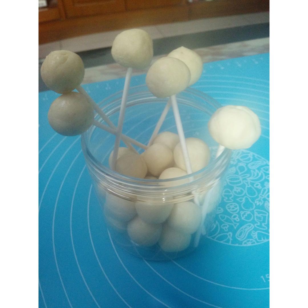 和宝贝一起动手做——牛乳球！