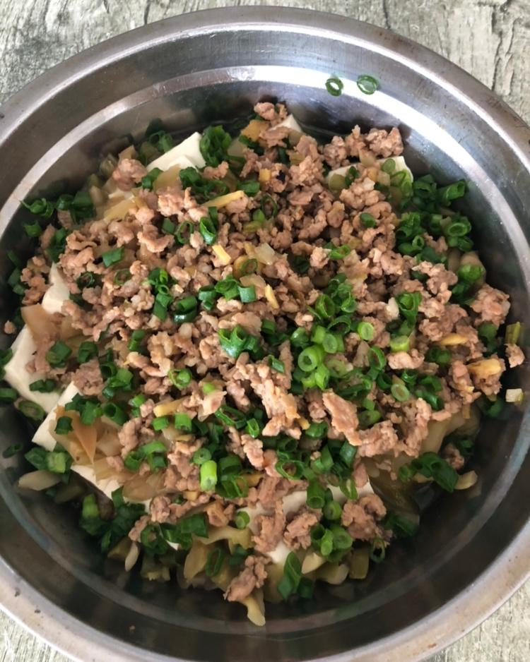 肉末蒸豆腐
