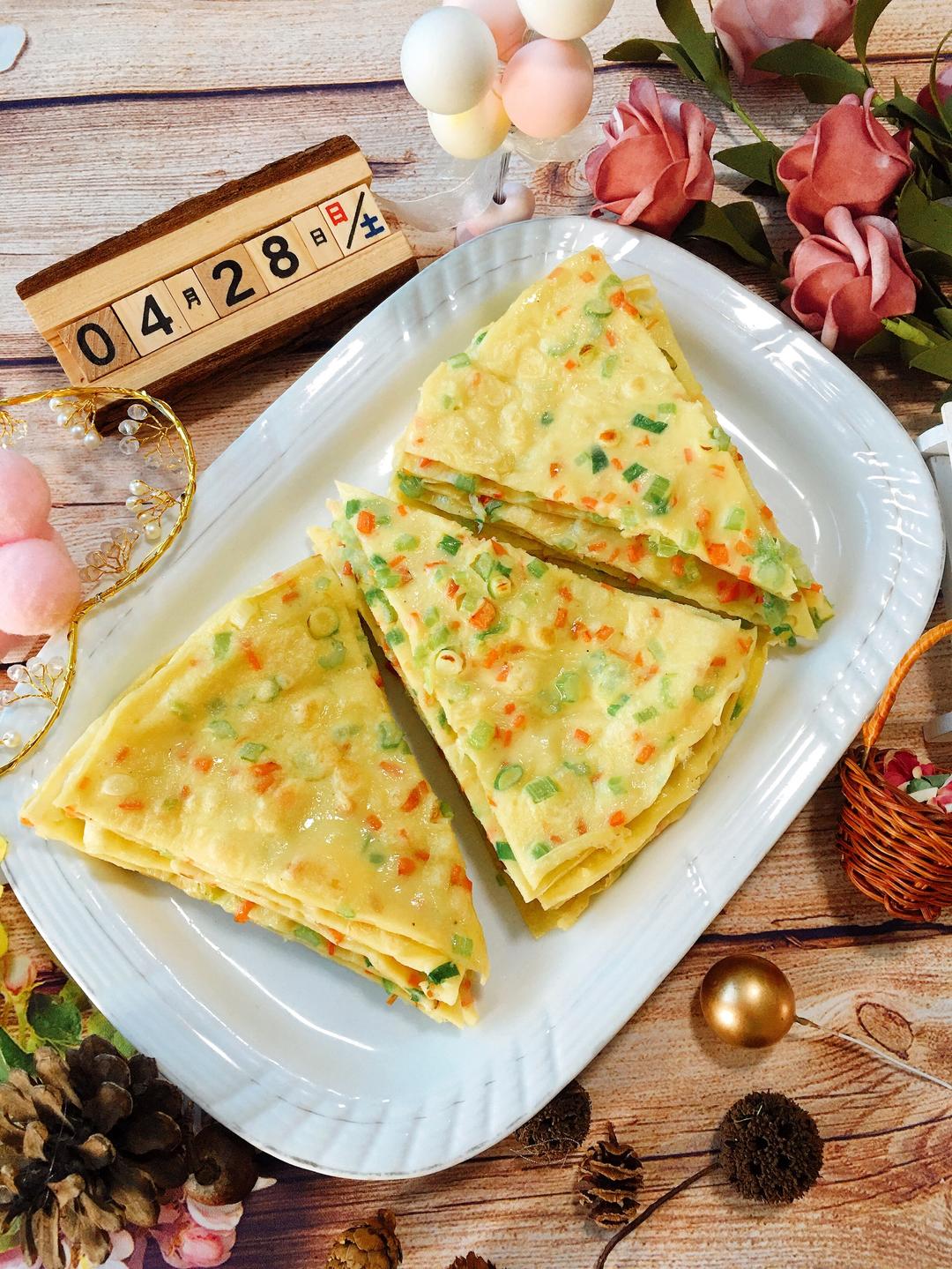 超柔「芹菜鸡蛋薄饼」的做法