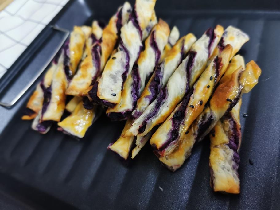 紫薯馅手抓饼扭扭稣的做法