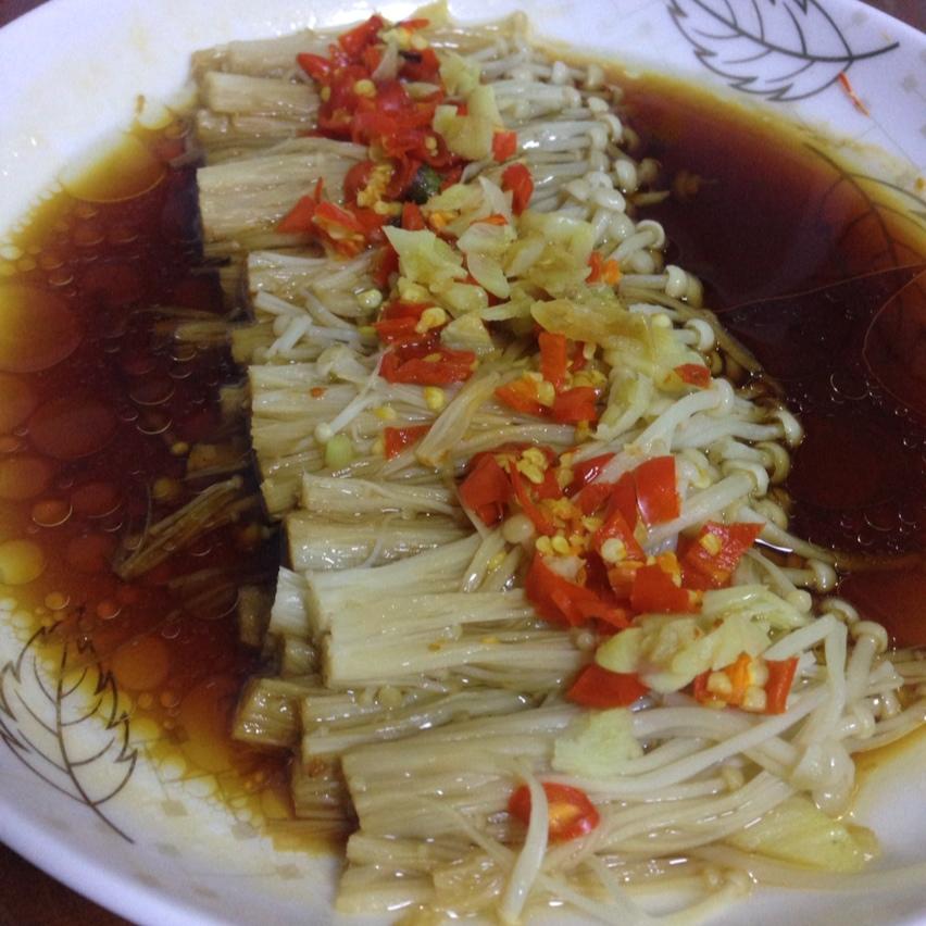 剁椒蒜蓉金针菇