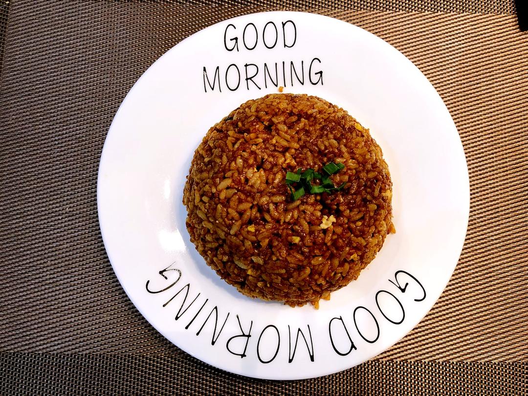 据说是 正宗酱油炒饭