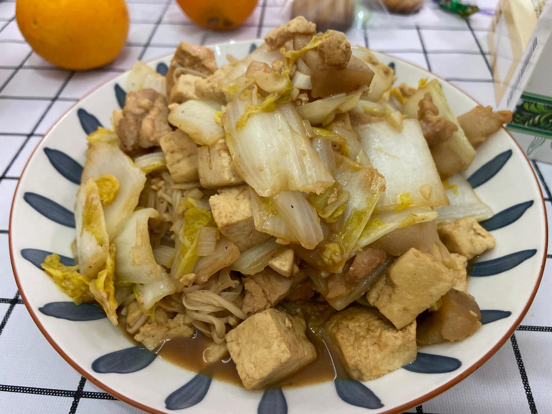 白菜炒肉