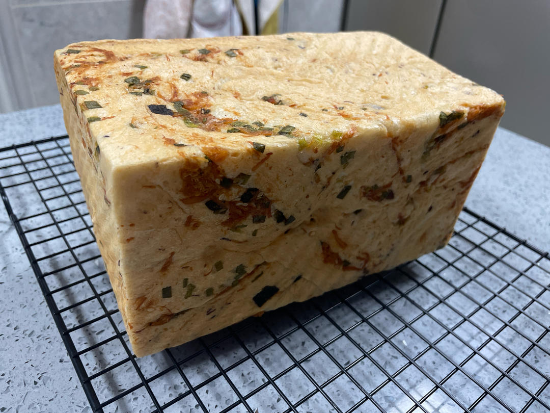 面包机肉松吐司🍞咸香松软，一次就成功了✅