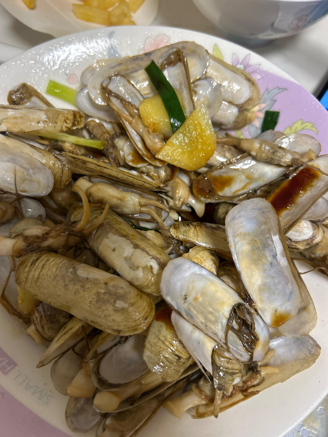 葱油蛏子