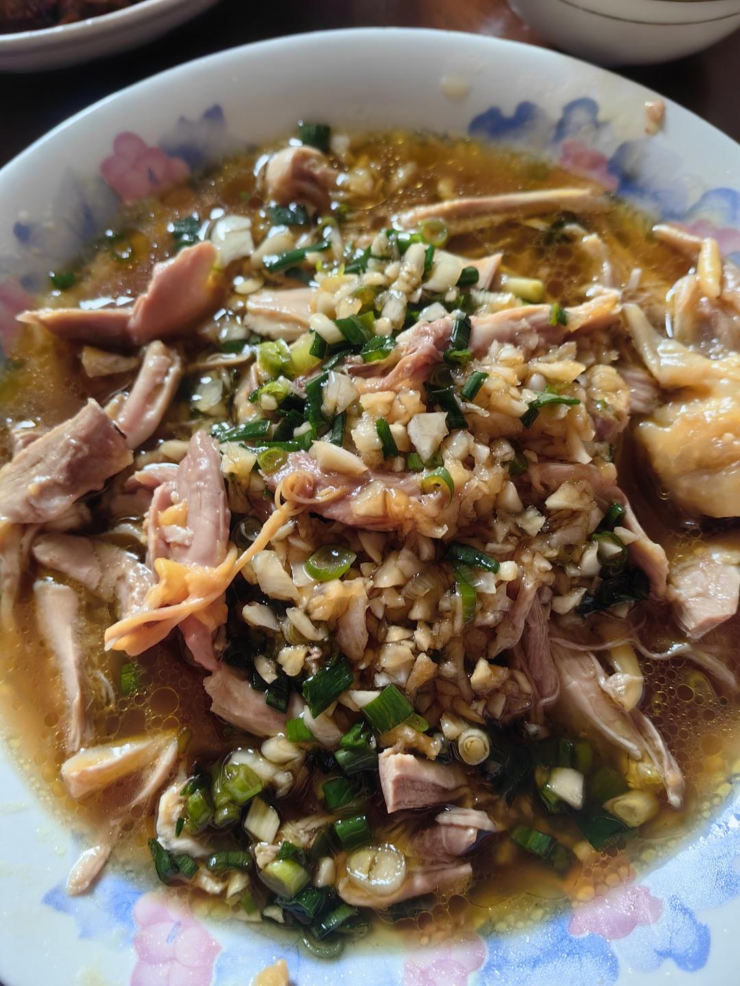 葱油手撕鸡