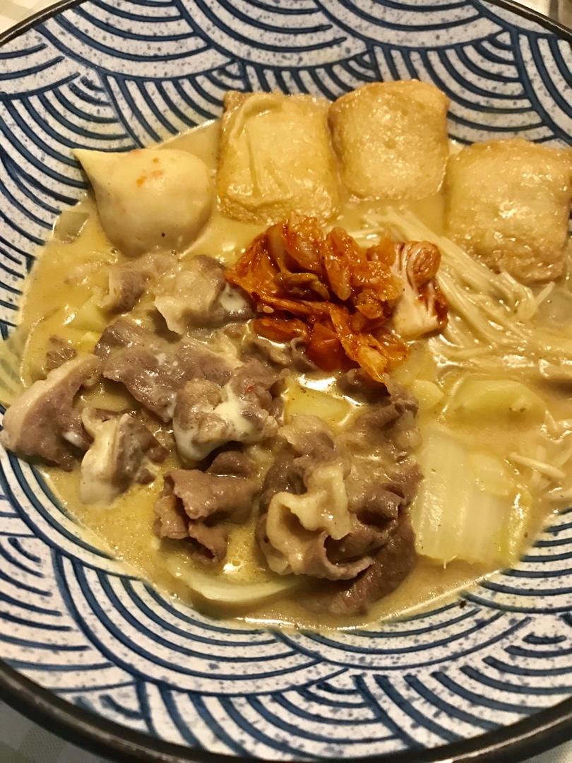 咖喱肥牛芝士锅