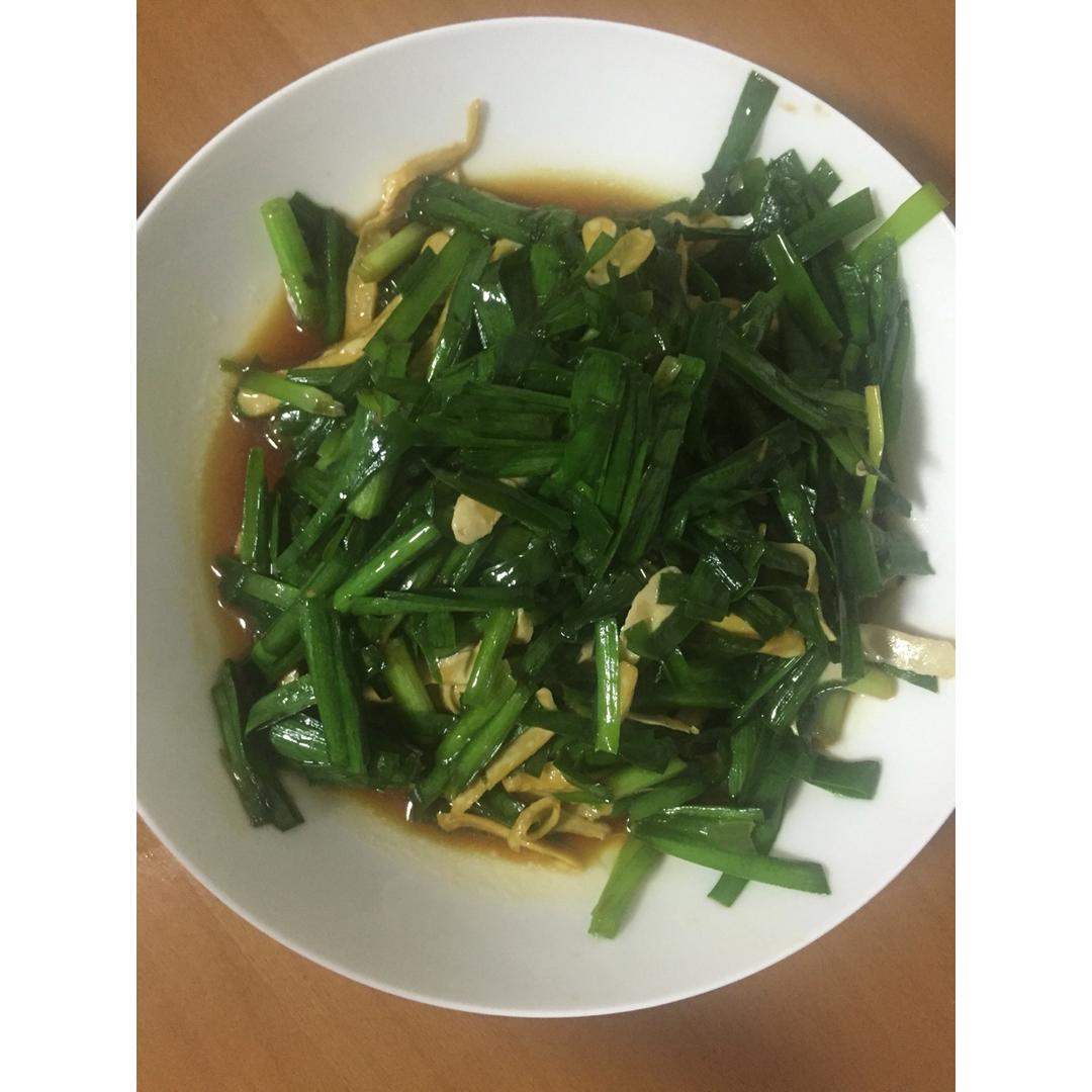 韭菜炒香干