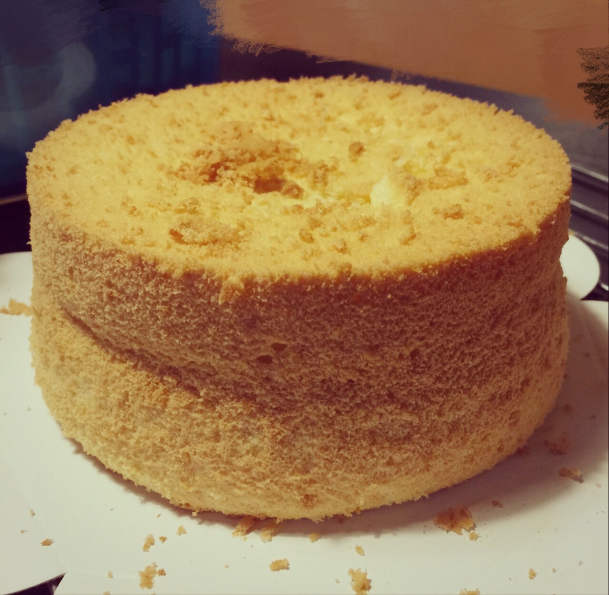 6寸原味戚风蛋糕