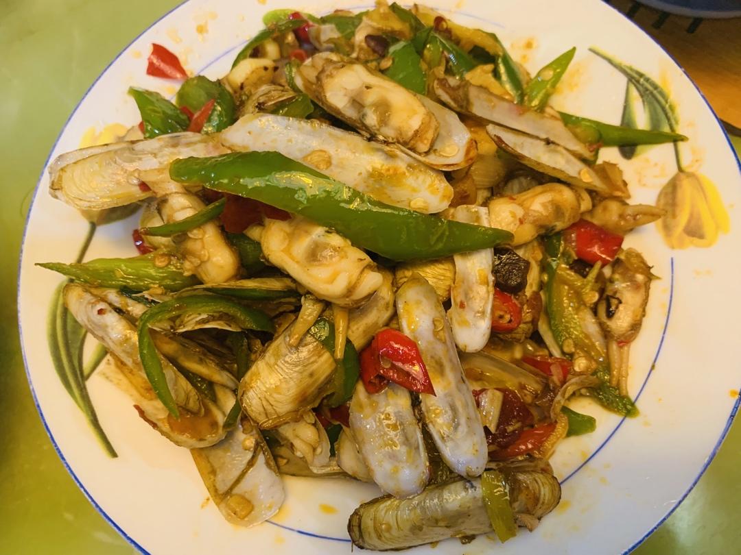 爆炒蛏子