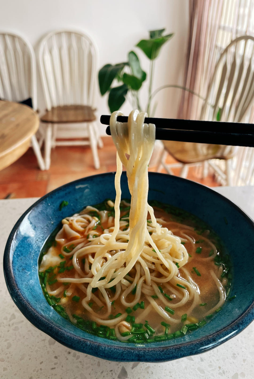 不加手粉筋道的自制面条/蔬菜面（压面机）