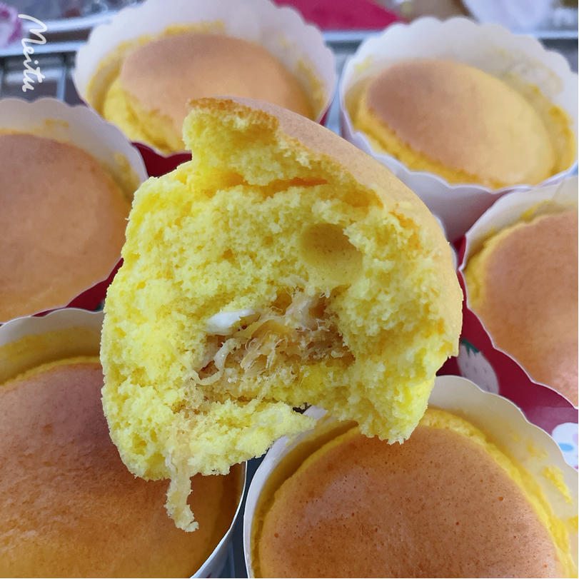 万用方子‼️口感滋润的酸奶&肉松沙拉夹心小蛋糕🍰