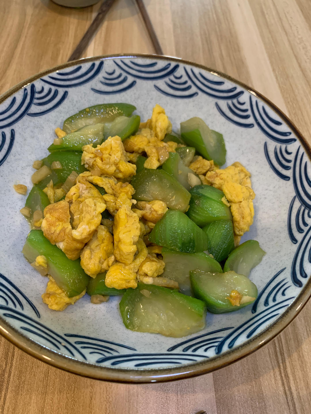 简单快手，五分钟搞定的丝瓜炒蛋