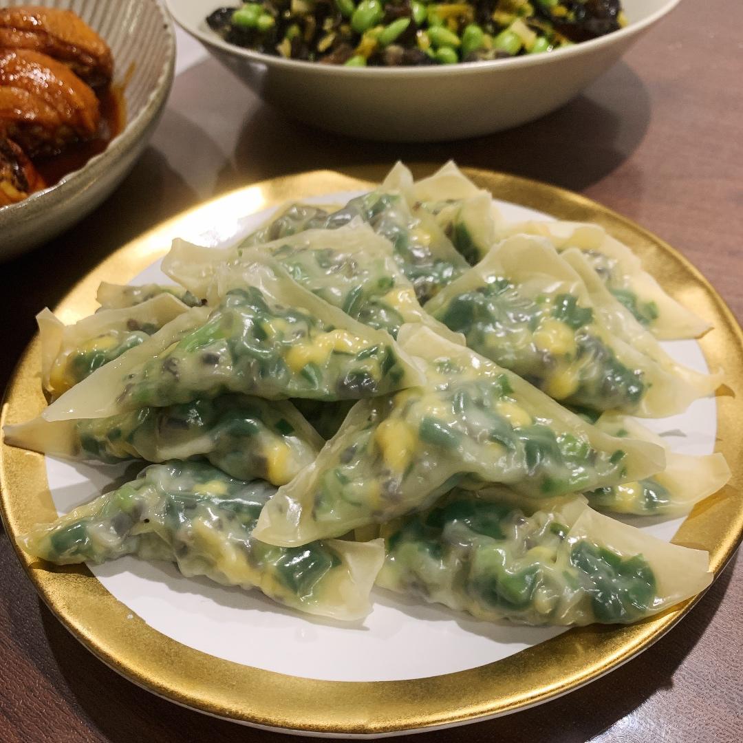 馄饨皮蒸饺