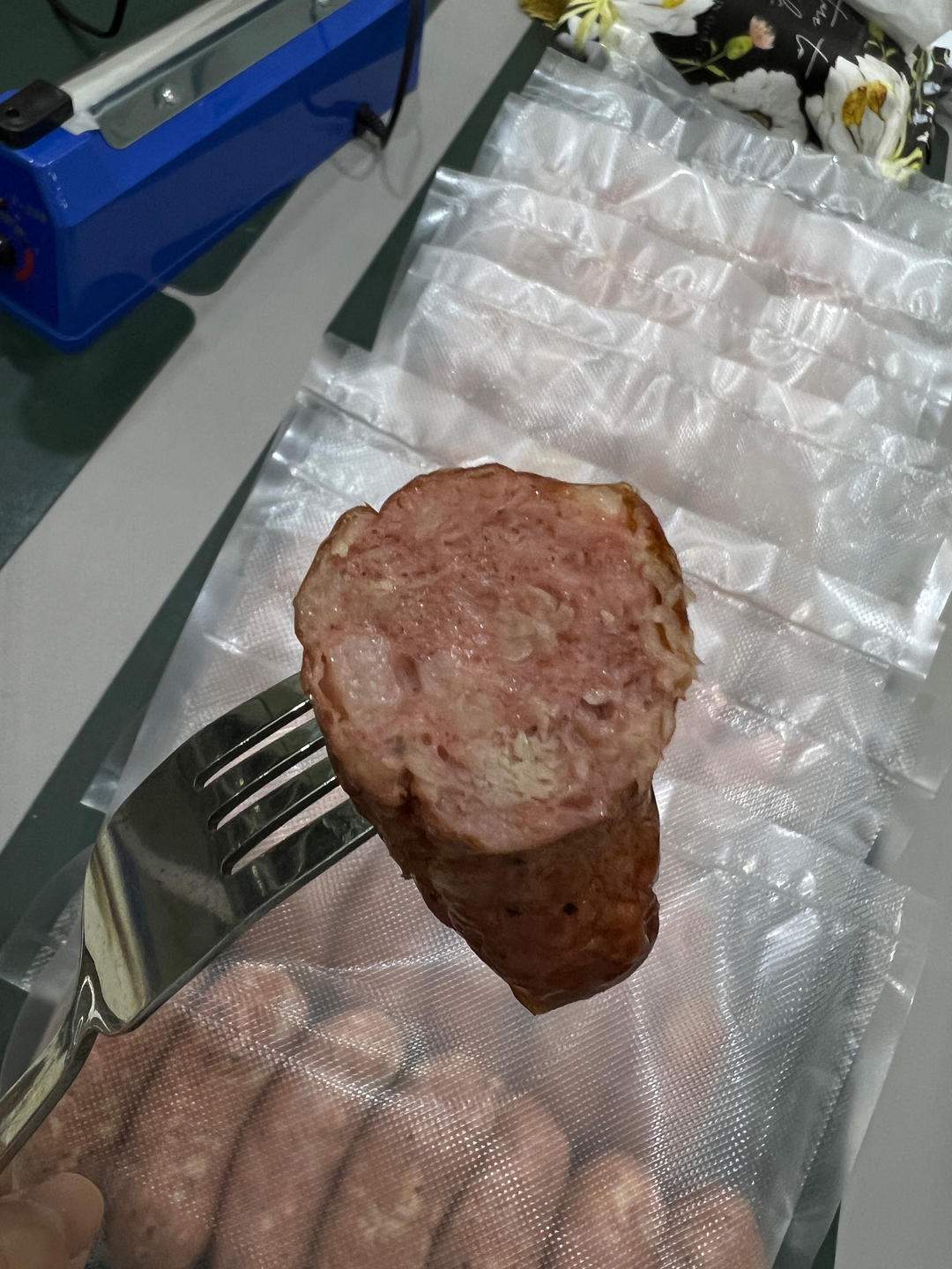 烤肠（自制脆皮肠，黑胡椒口味）