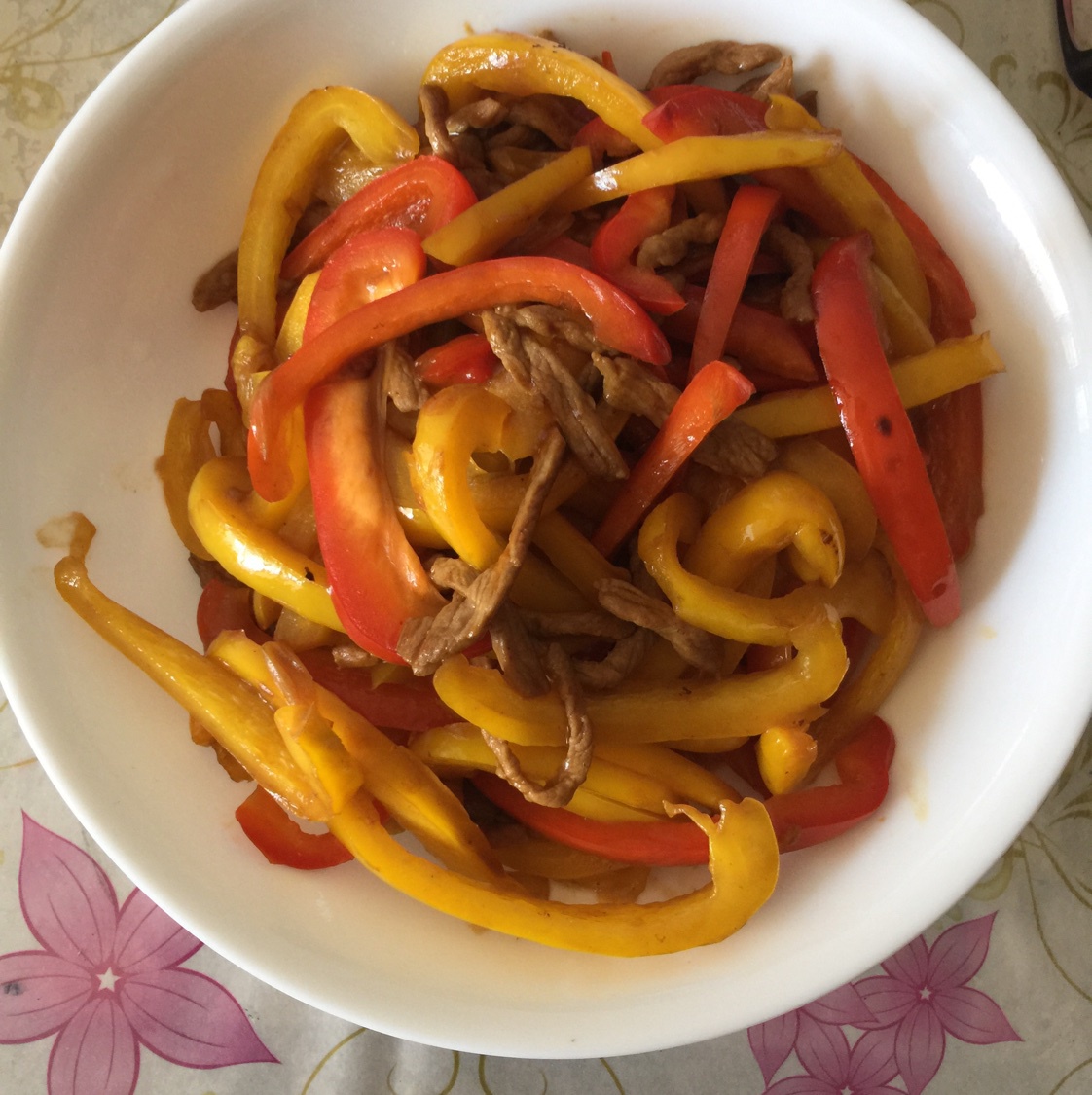 甜椒炒肉丝