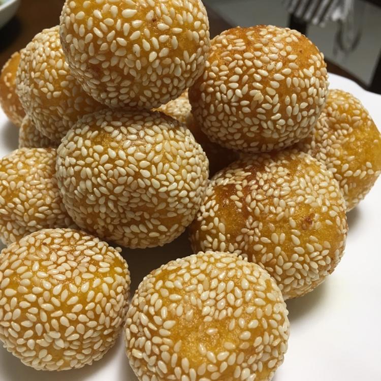 黄金球之一（南瓜芝麻球）