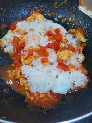 西红柿炒蛋饭的做法 步骤6