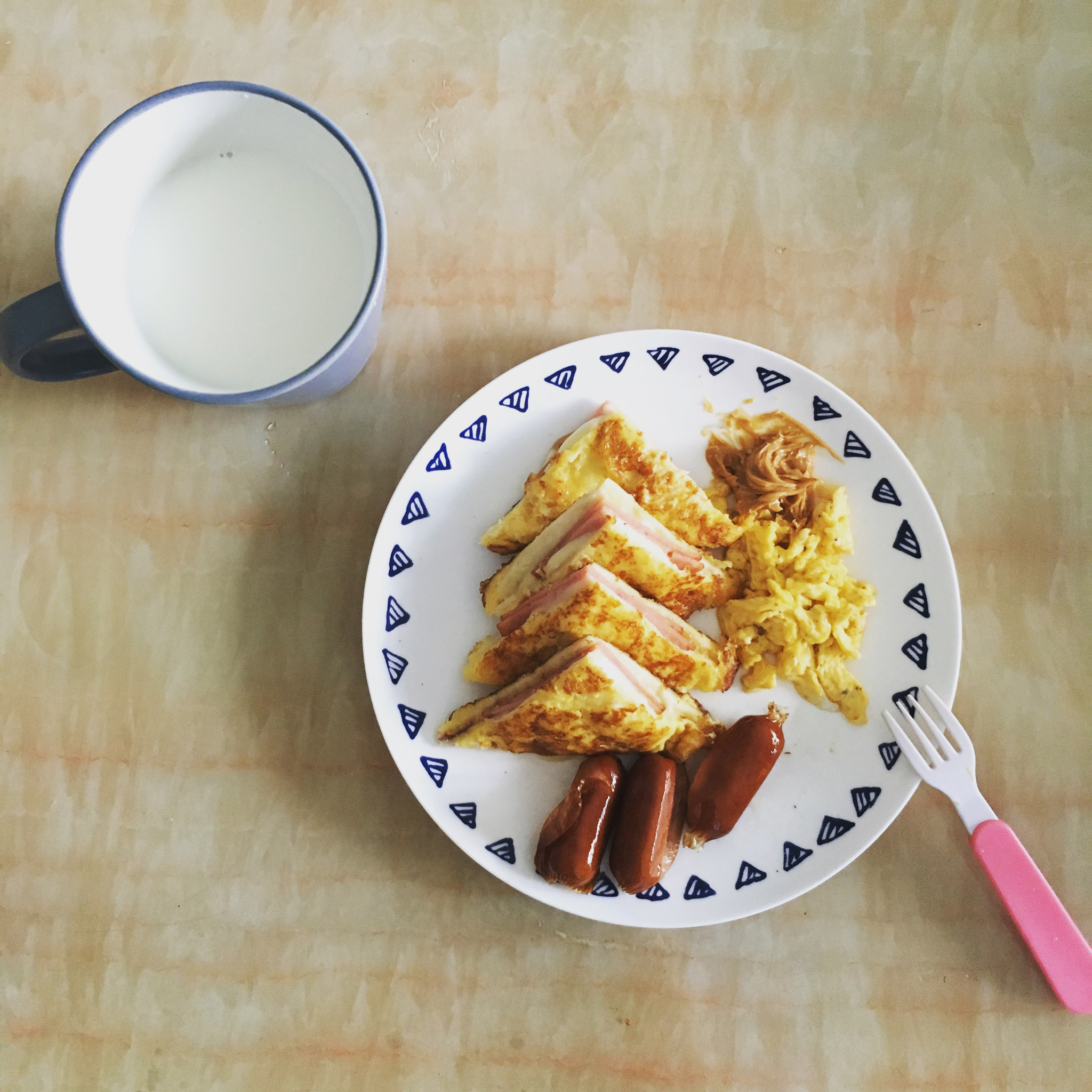 十分钟快手早餐【港式火腿西多士】