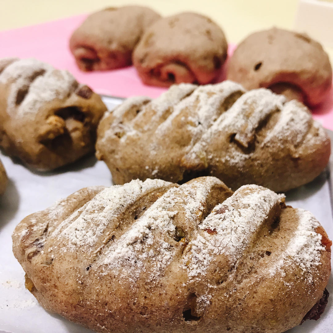 无油无糖全麦果干面包