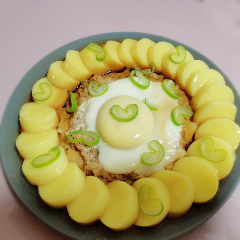 肉末蒸玉子豆腐