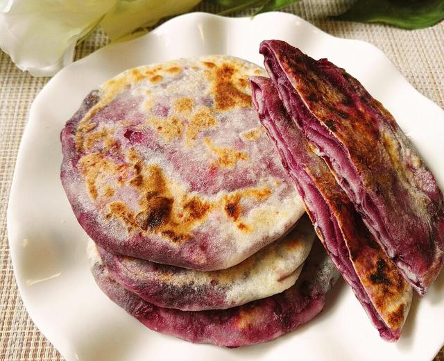 红糖紫薯饼的做法