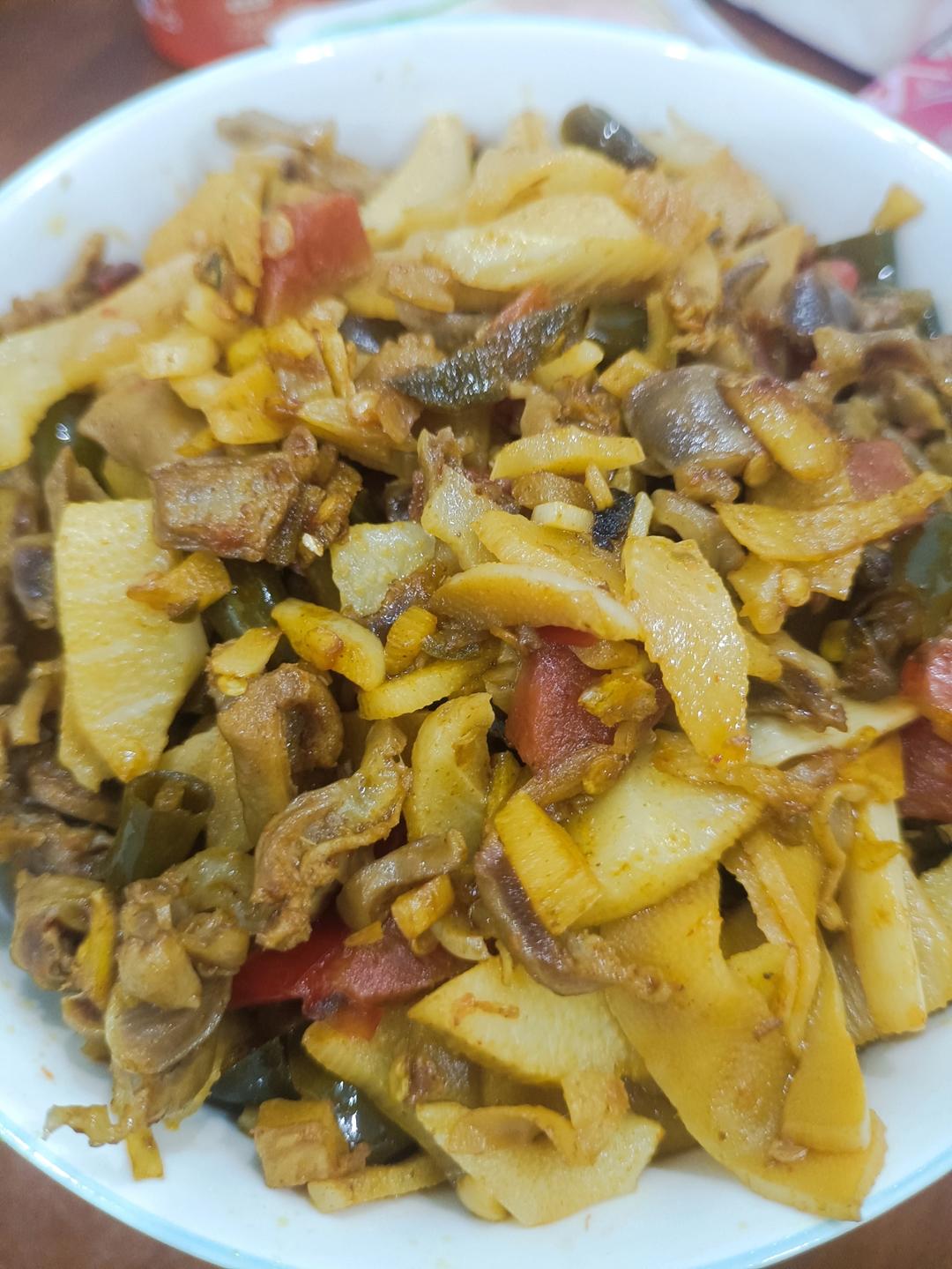 爆炒鸡胗