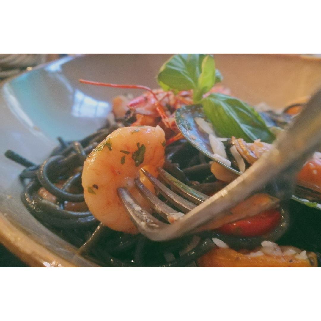 muji墨鱼汁意面