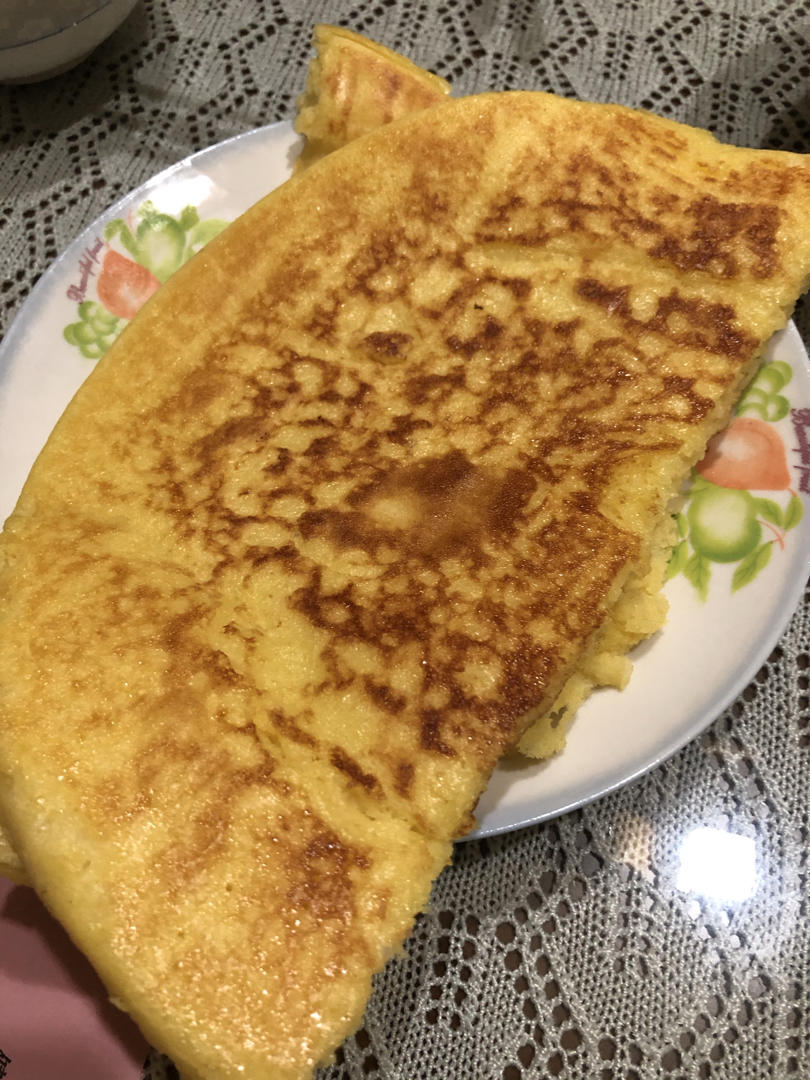 小斑马姐姐做的云南鸡蛋米浆粑粑营养简单不上火