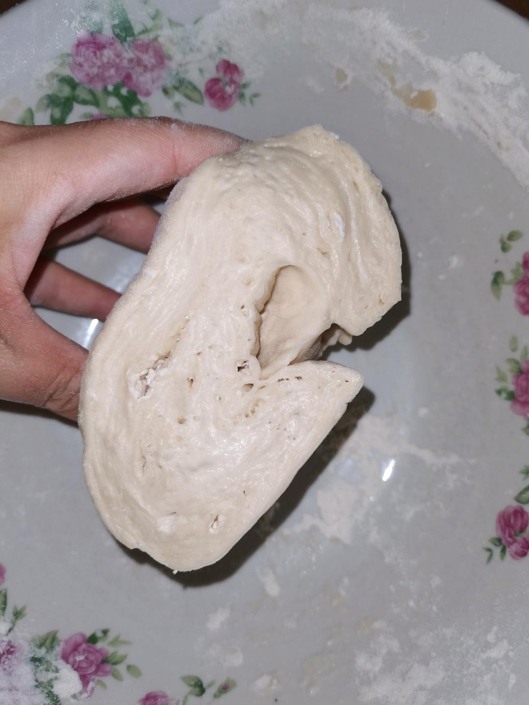 美味好吃简单方便的烤箱发面蜜豆饼