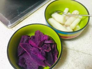 山药、紫薯月饼（不烤不煎）的做法 步骤1