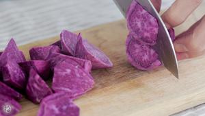 山药紫薯小方的做法 步骤1