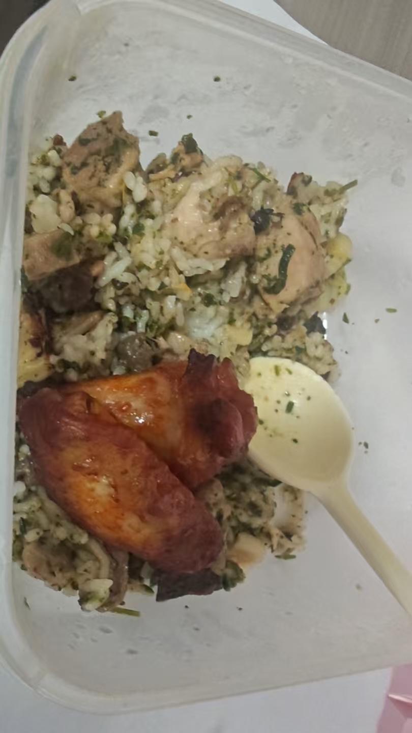 荠菜炒鸡块