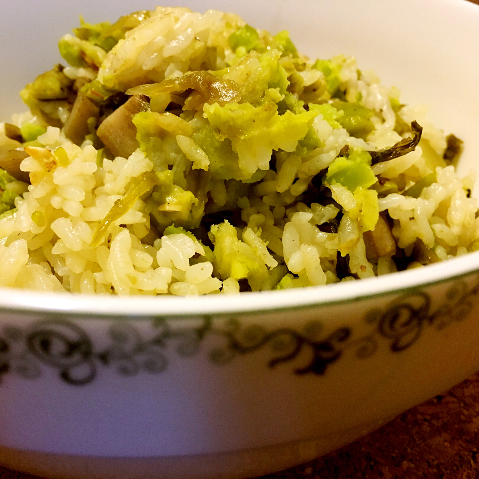 电饭锅豆角饭