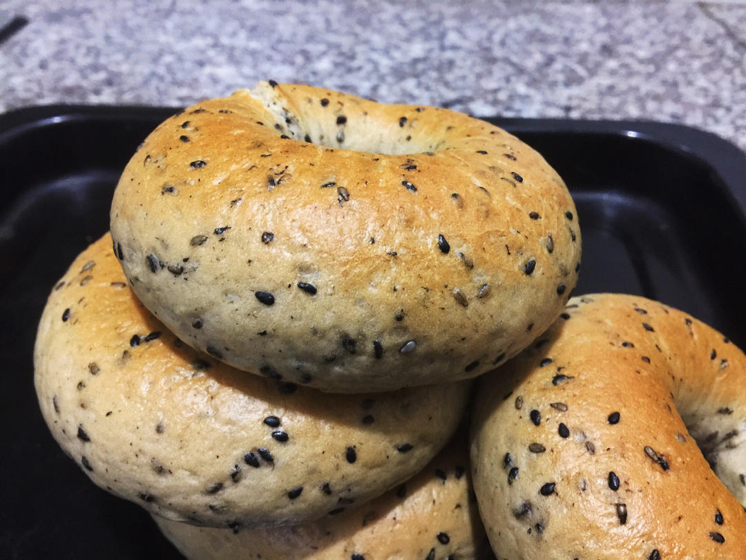 原味贝果🥯/黑芝麻贝果🥯
