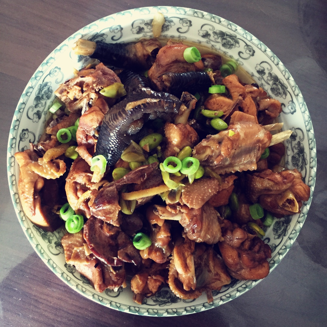 毛豆烧鸡
