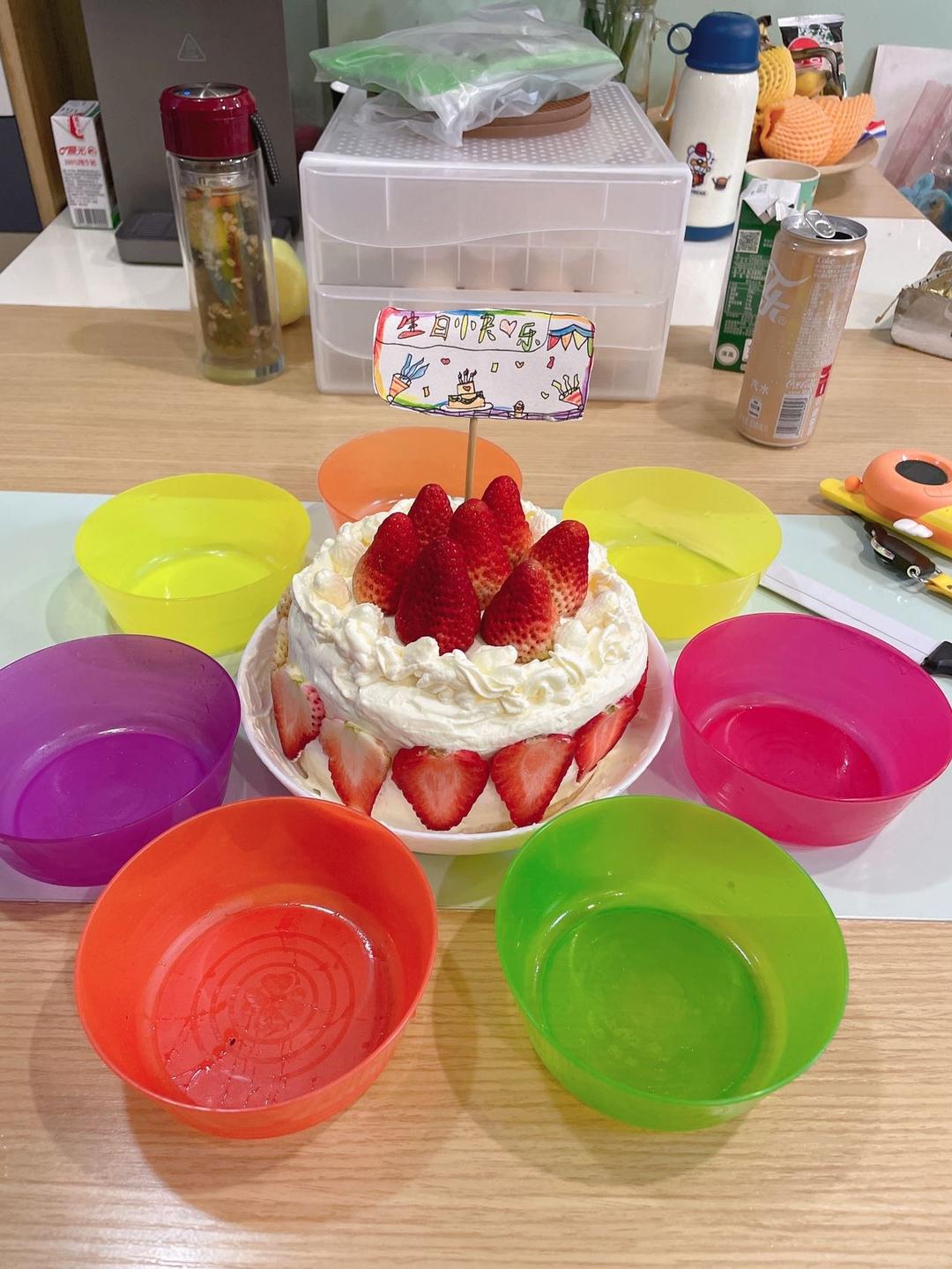 超级简单的味多美同款生日蛋糕（6寸），新手也能高度还原