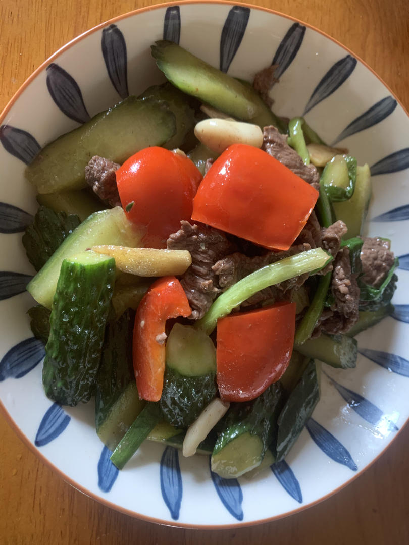 青瓜炒牛肉😍粤菜大师班