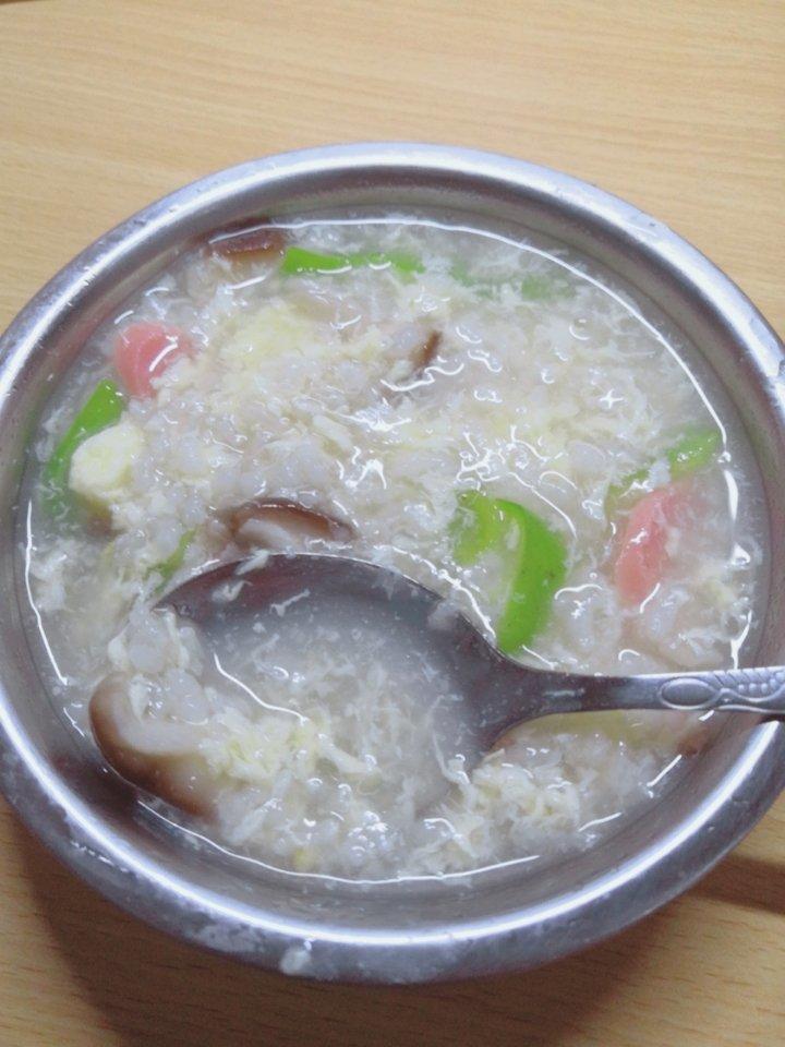 香菇鸡蛋粥