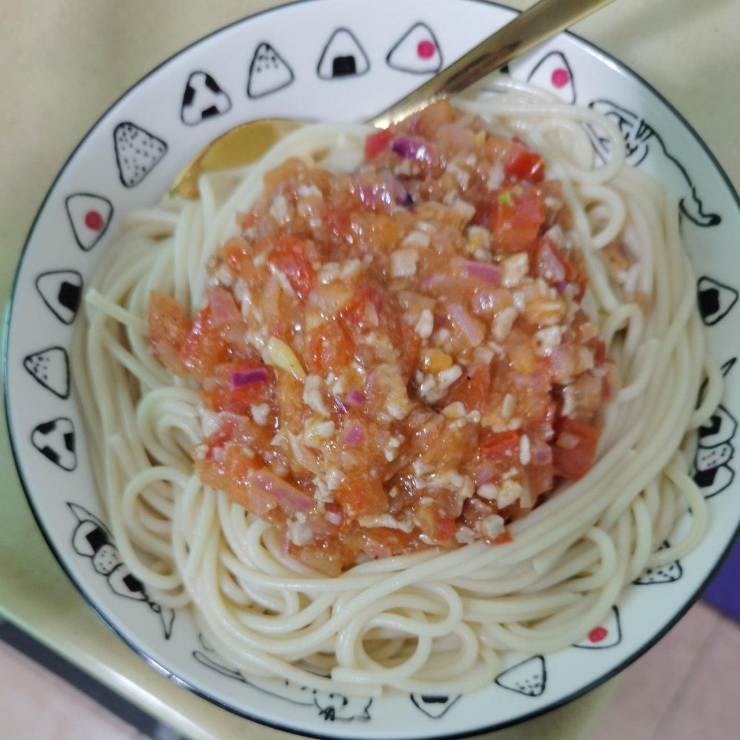 （完胜必胜客的）番茄肉酱意大利面～