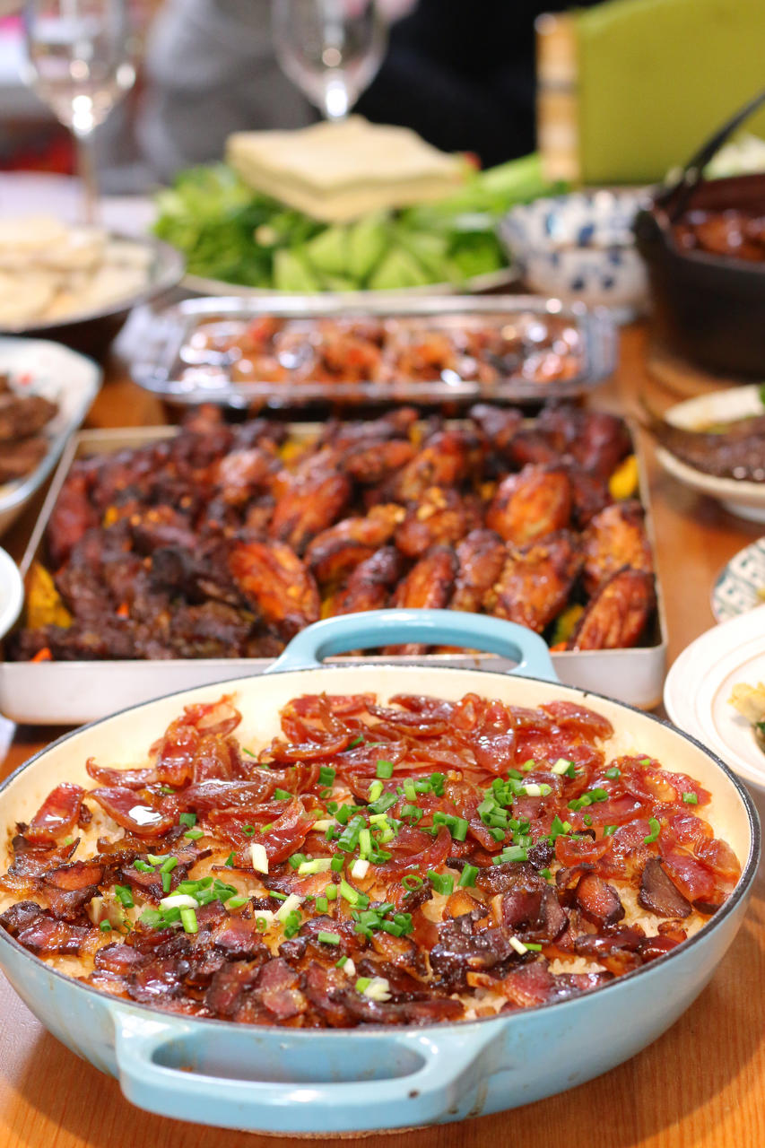 铸铁锅版【腊味煲仔饭】节能又有锅巴