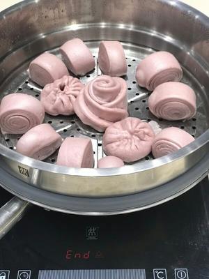 紫薯玫瑰花包的做法 步骤13