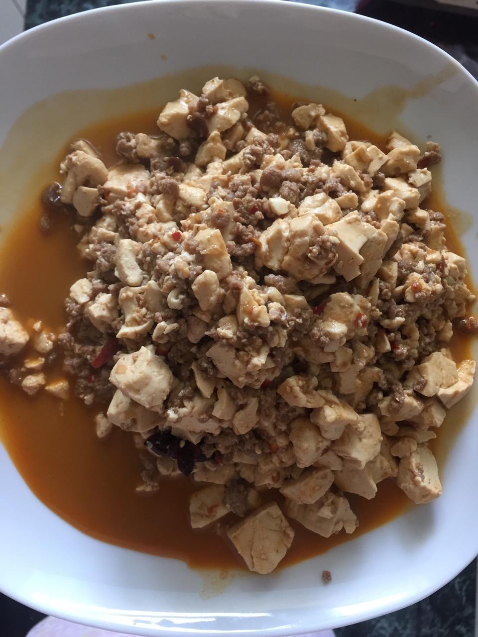 家常红烧肉末豆腐